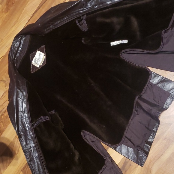 Bermans mens brown Leather jacket 46 - Picture 3 of 8